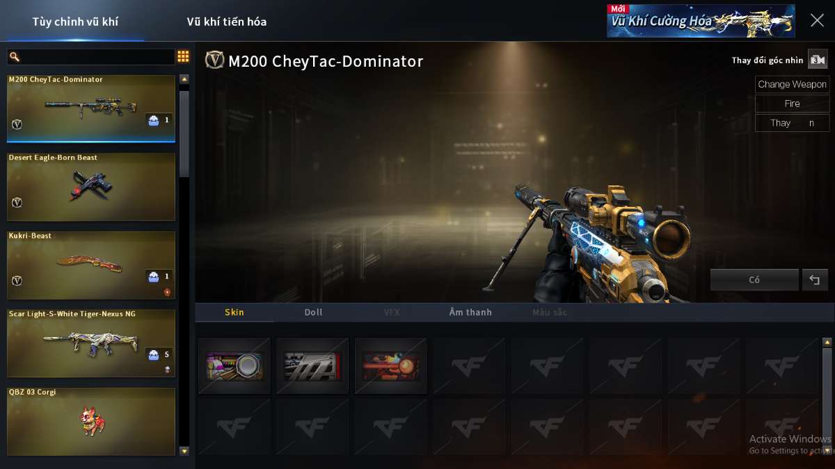 shop acc cf uy tin gia re